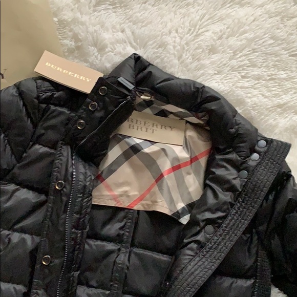 ❌SOLD❌Burberry Brit down black jacket M new - Picture 2 of 8